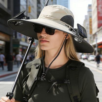 Solar-Powered Cooling Hat