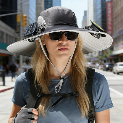Solar-Powered Cooling Hat